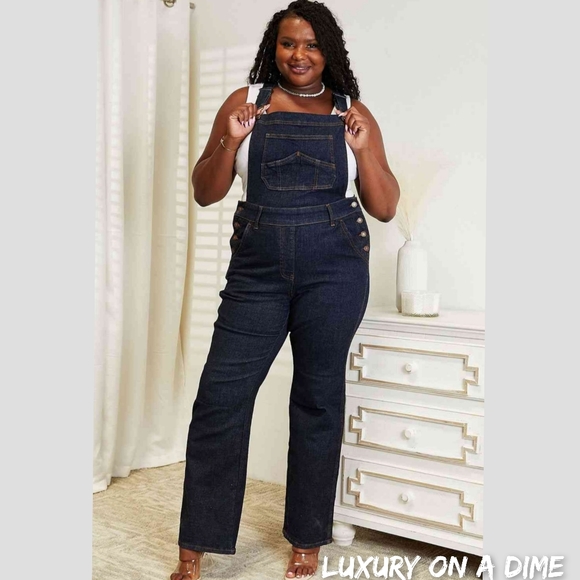 Judy Blue Denim - SOLD OUT Judy Blue High Waist Taylor Classic Denim Bib Pocket Jean Pant Overalls